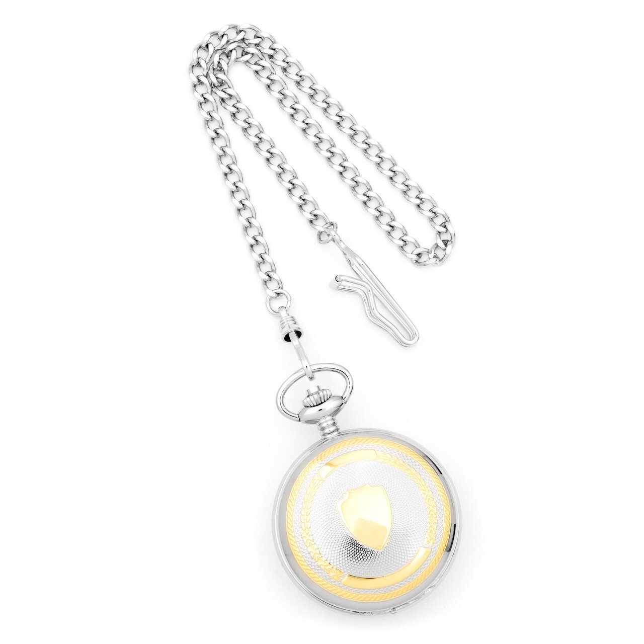 Charles Hubert Two-tone Gold Finish Double Cover Pocket Watch XWA2760, MPN: XWA2760, 811233016726