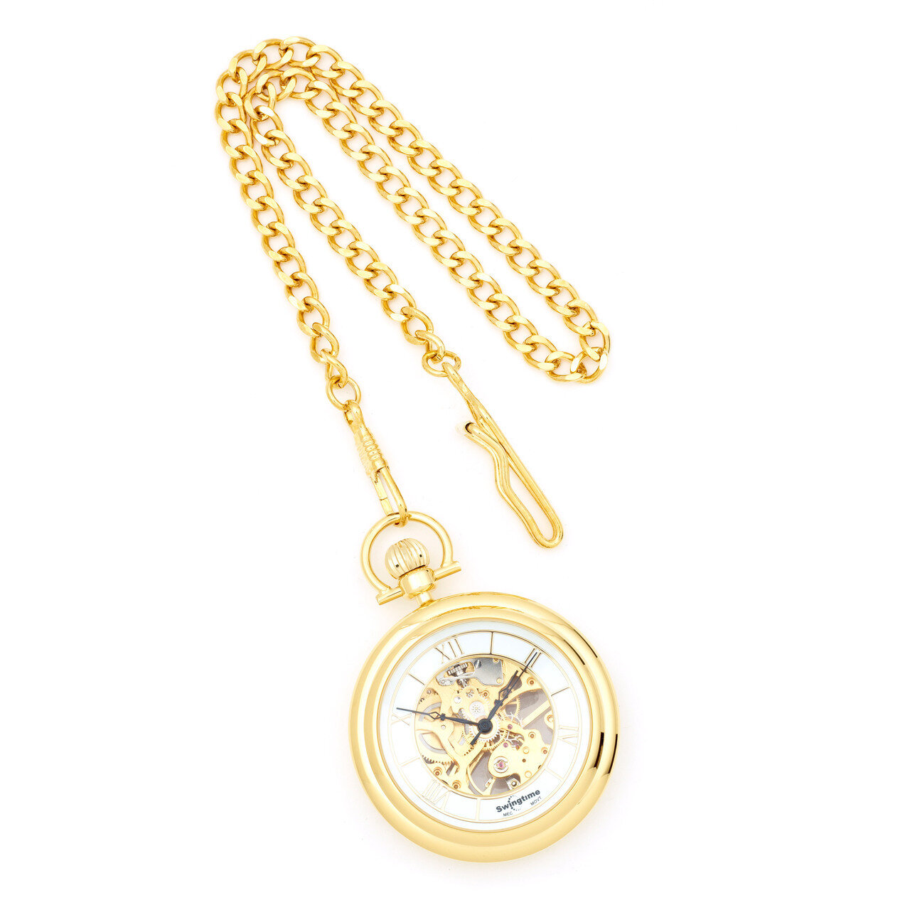 Swingtime Gold-finish Brass Stand Pocket Watch XWA2780, MPN: XWA2780, 886774154619