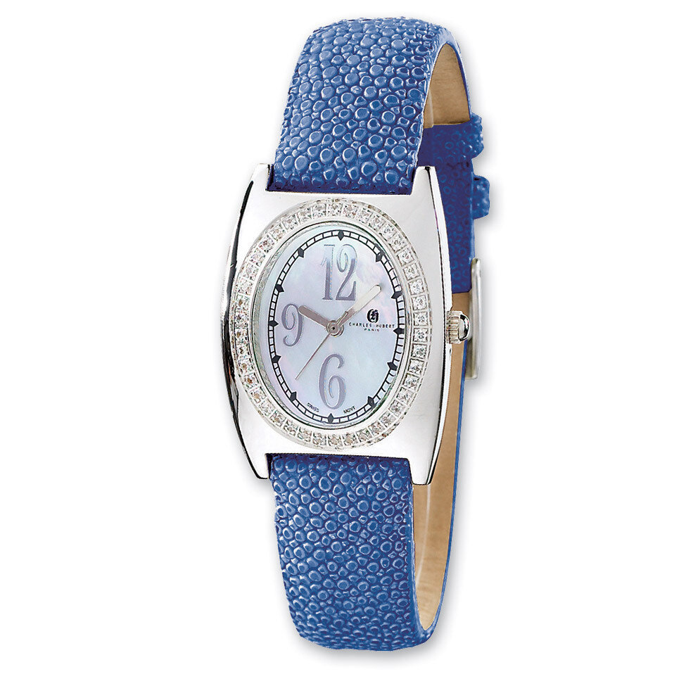 Charles Hubert Blue Stingray 0.75ct. Diamond 29x32mm Watch Ladies XWA3212