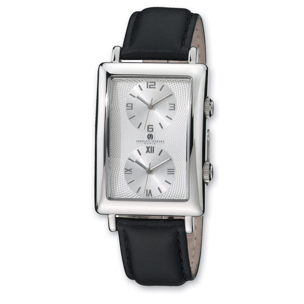Charles Hubert Dual Time Silver-tone 33x53mm Dial Watch Men&#39;s XWA3228, MPN: XWA3228, 811233017648