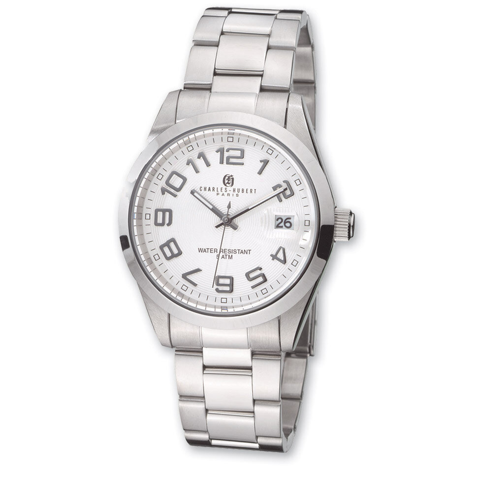 Charles Hubert Stainless Steel White Dial Watch Men&#39;s XWA3258, MPN: XWA3258, 811233017709