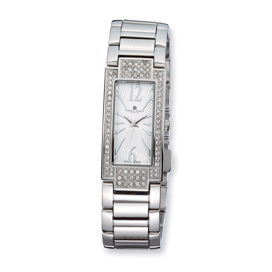 Charles Hubert Crystal Bezel White Dial 21x46mm Watch Ladies XWA3291, MPN: XWA3291, 811233017365