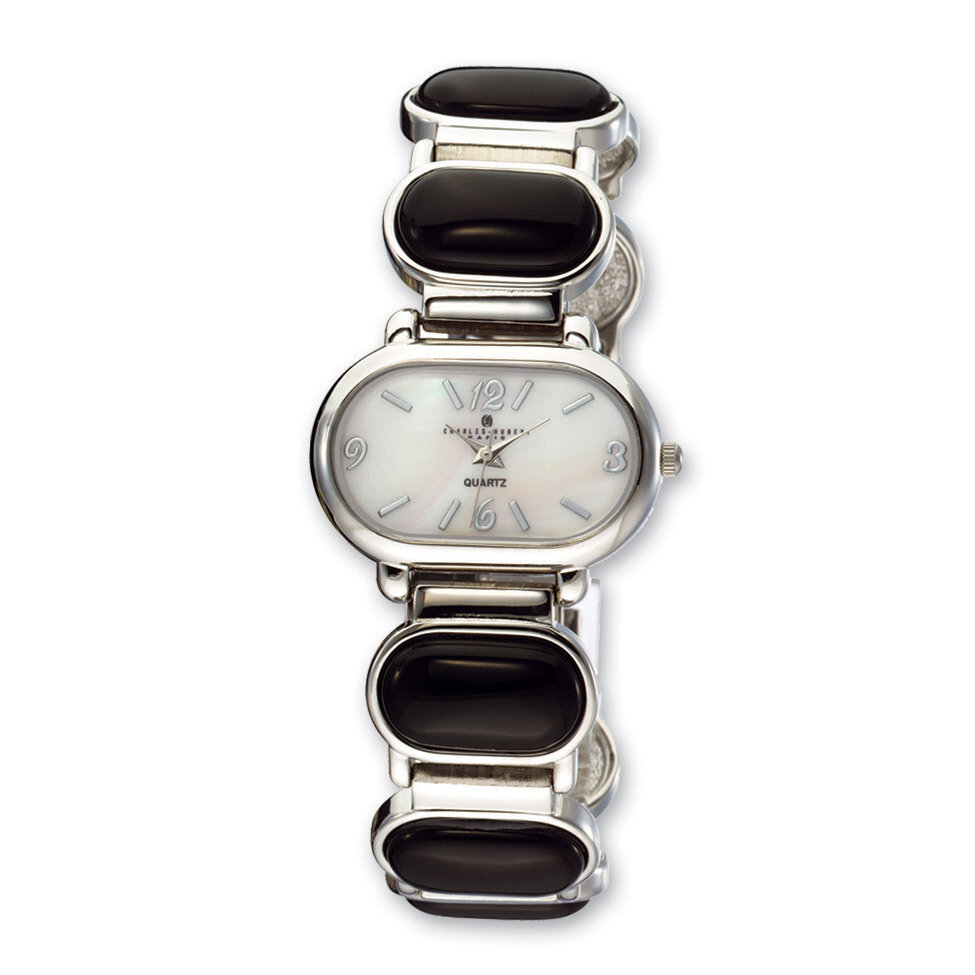 Charles Hubert Black Agate Bracelet 33x27mm Watch Ladies XWA3304
