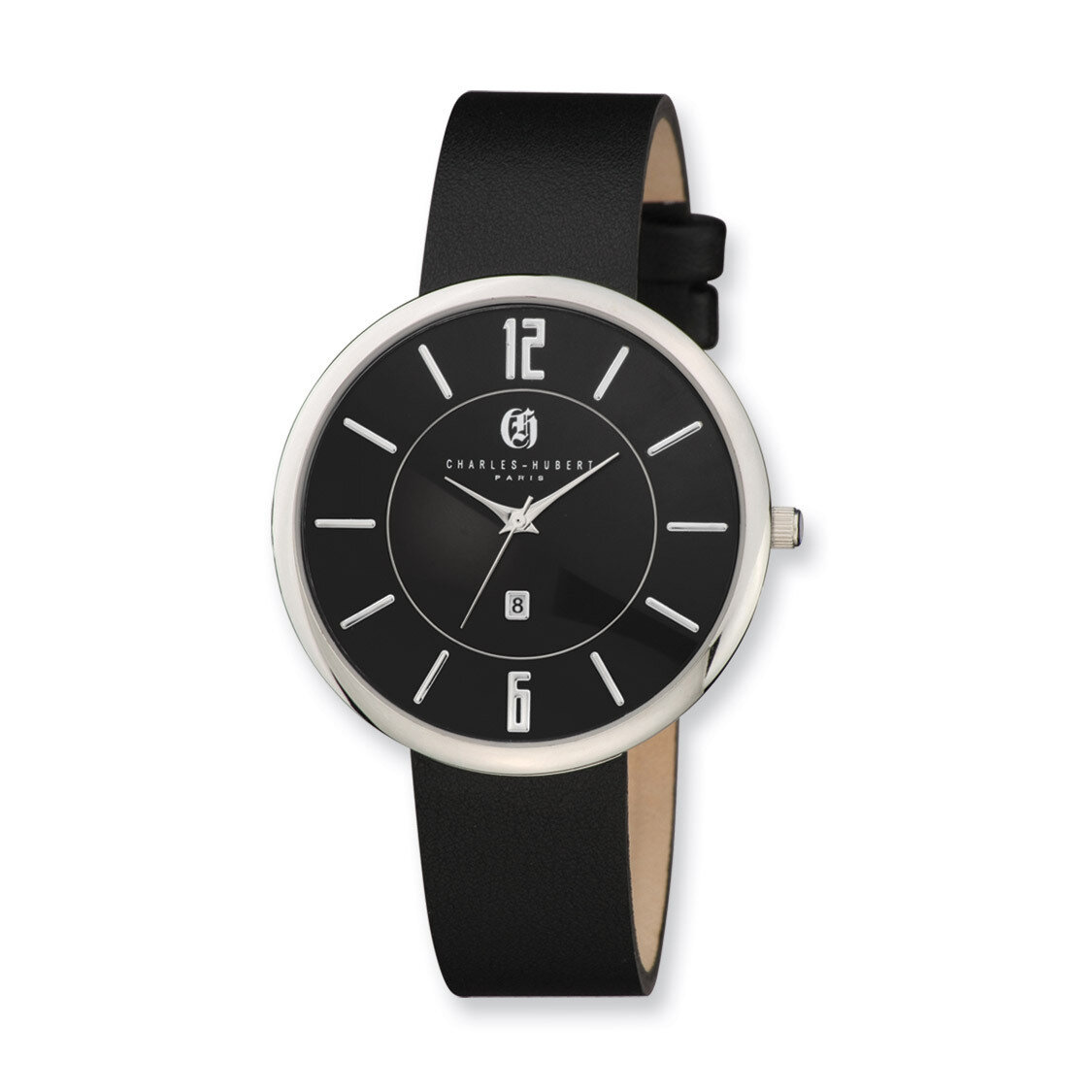 Charles Hubert Stainless Steel Black Dial Round Quartz Watch XWA4272, MPN: XWA4272, 848870005707