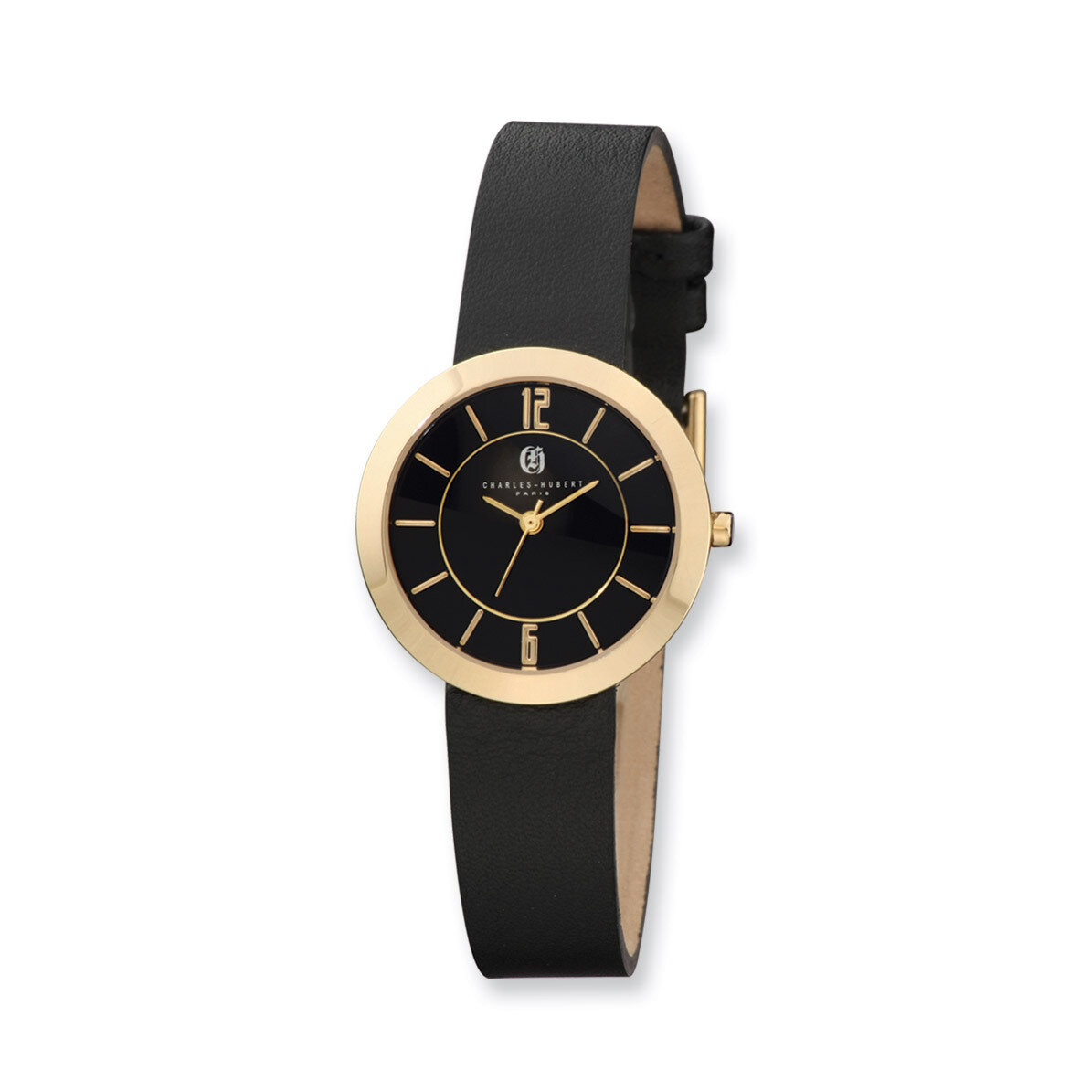 Charles Hubert IP-plated Stainless Steel Black Dial Quartz Watch XWA4276, MPN: XWA4276, 848870005721