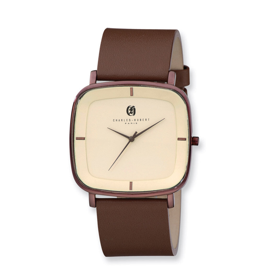 Charles Hubert Choc. IP-plated Champagne Dial Quartz Watch XWA4278, MPN: XWA4278, 848870005660