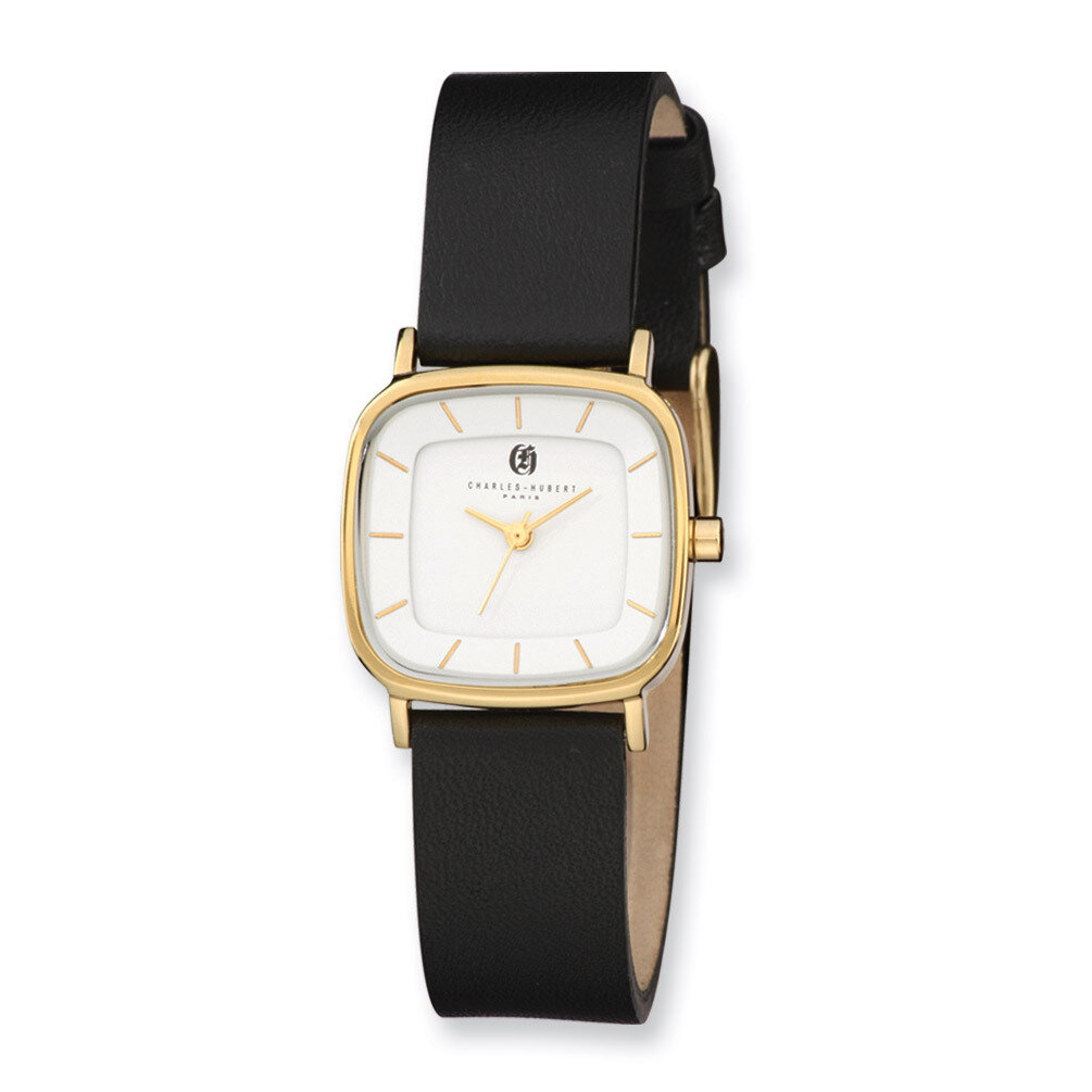 Charles Hubert IP-plated Stainless Steel White Dial Quartz Watch XWA4281, MPN: XWA4281, 848870005691