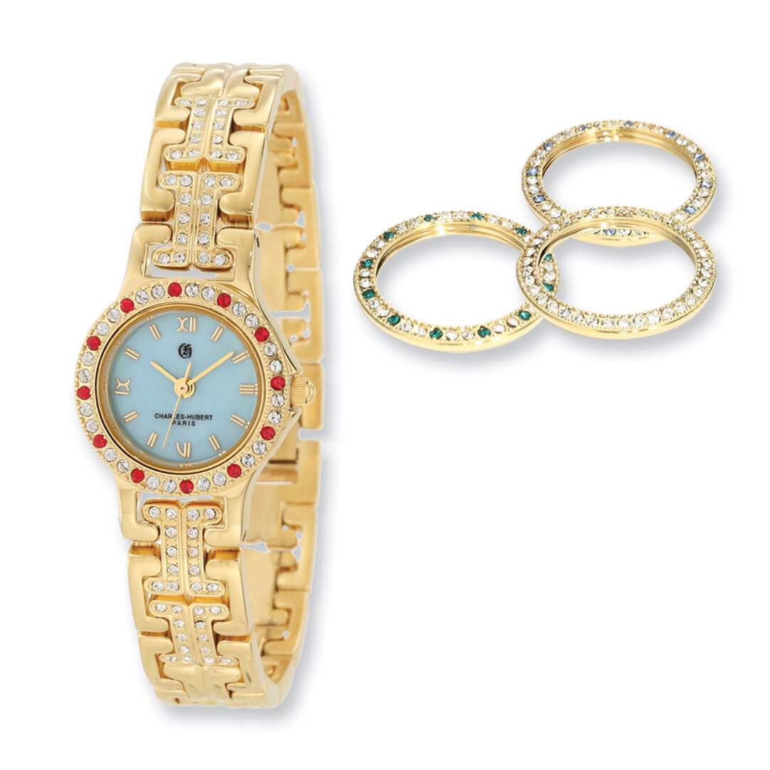 Charles Hubert Gold-finish MOP Dial with 4 Color Bezels Watch XWA4307, MPN: XWA4307, 848870000481