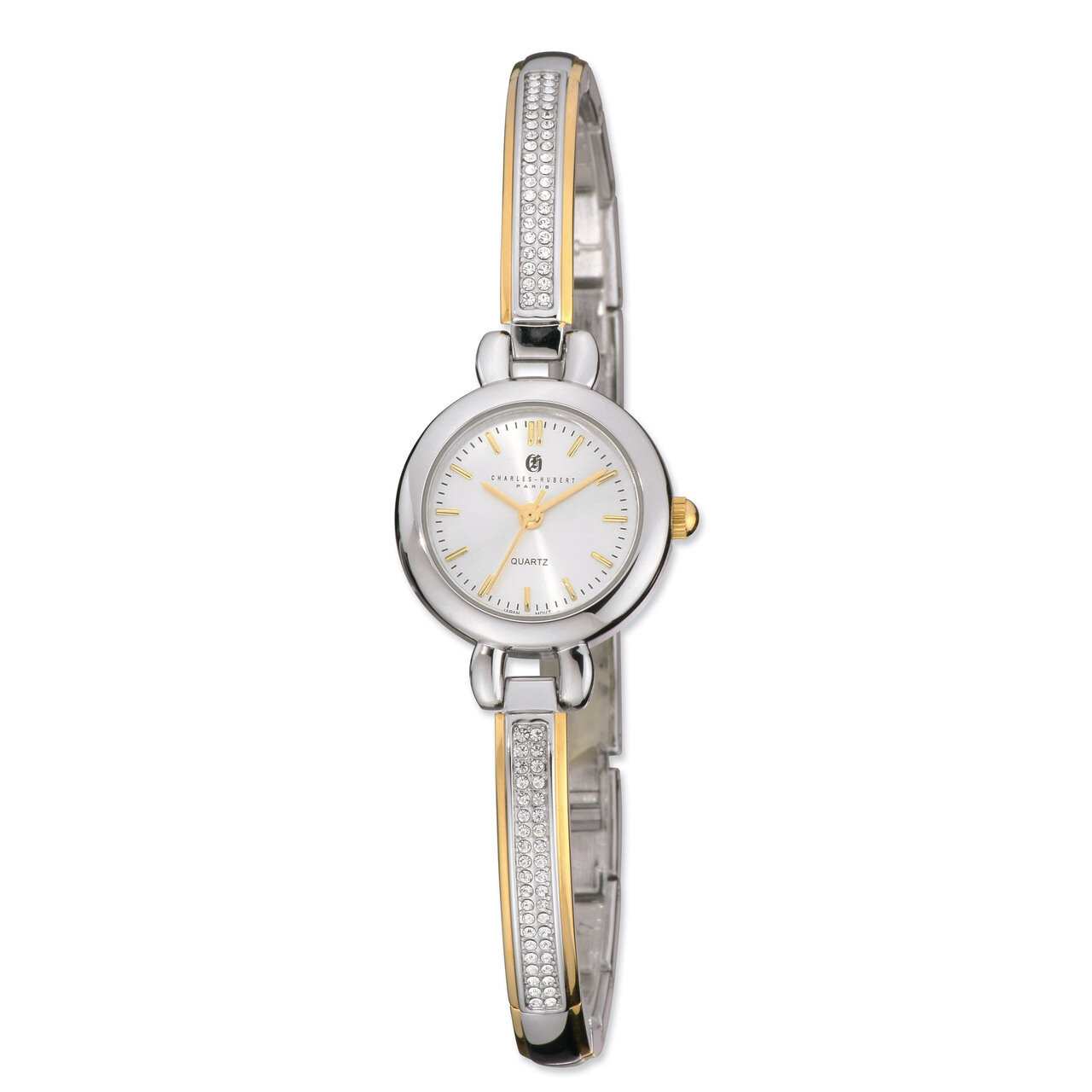 Charles Hubert 2-tone Gold-finish Silver Dial Quartz Watch XWA4314, MPN: XWA4314, 848870005868