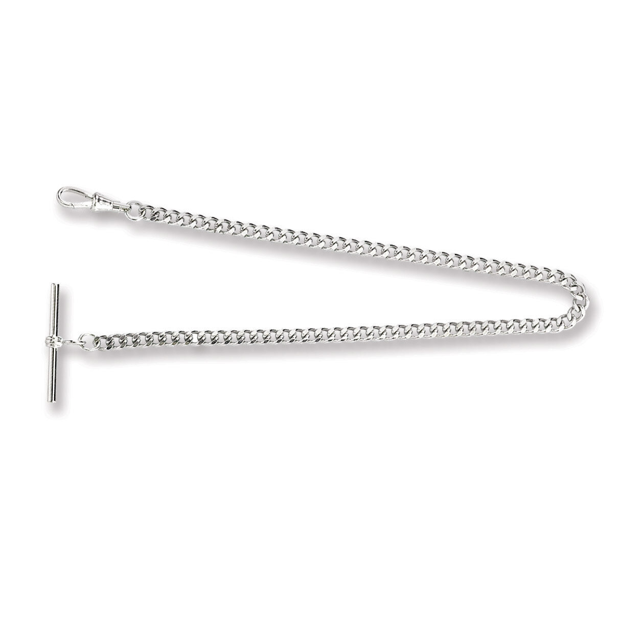Charles Hubert Chrome-Finish Brass Bar End Pocket Watch Chain XWA4329, MPN: XWA4329, 848870002010