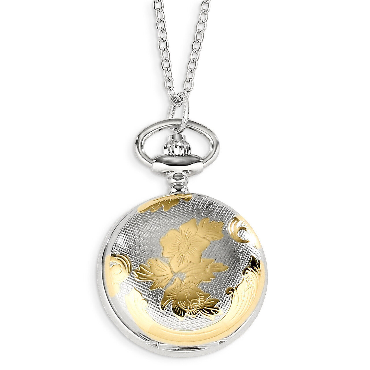 Charles Hubert Two-tone Floral Design Pendant Watch XWA4446, MPN: XWA4446, 848870000337