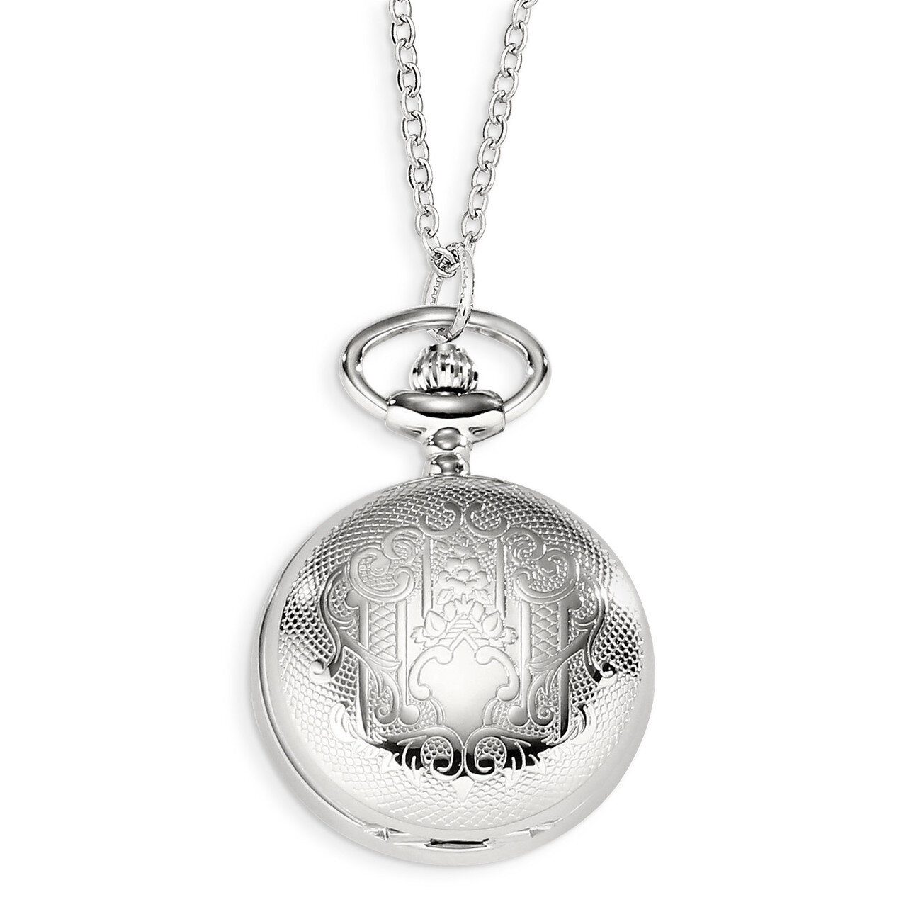 Charles Hubert Chrome-finish Quilted Design Pendant Watch XWA4450, MPN: XWA4450, 848870000375