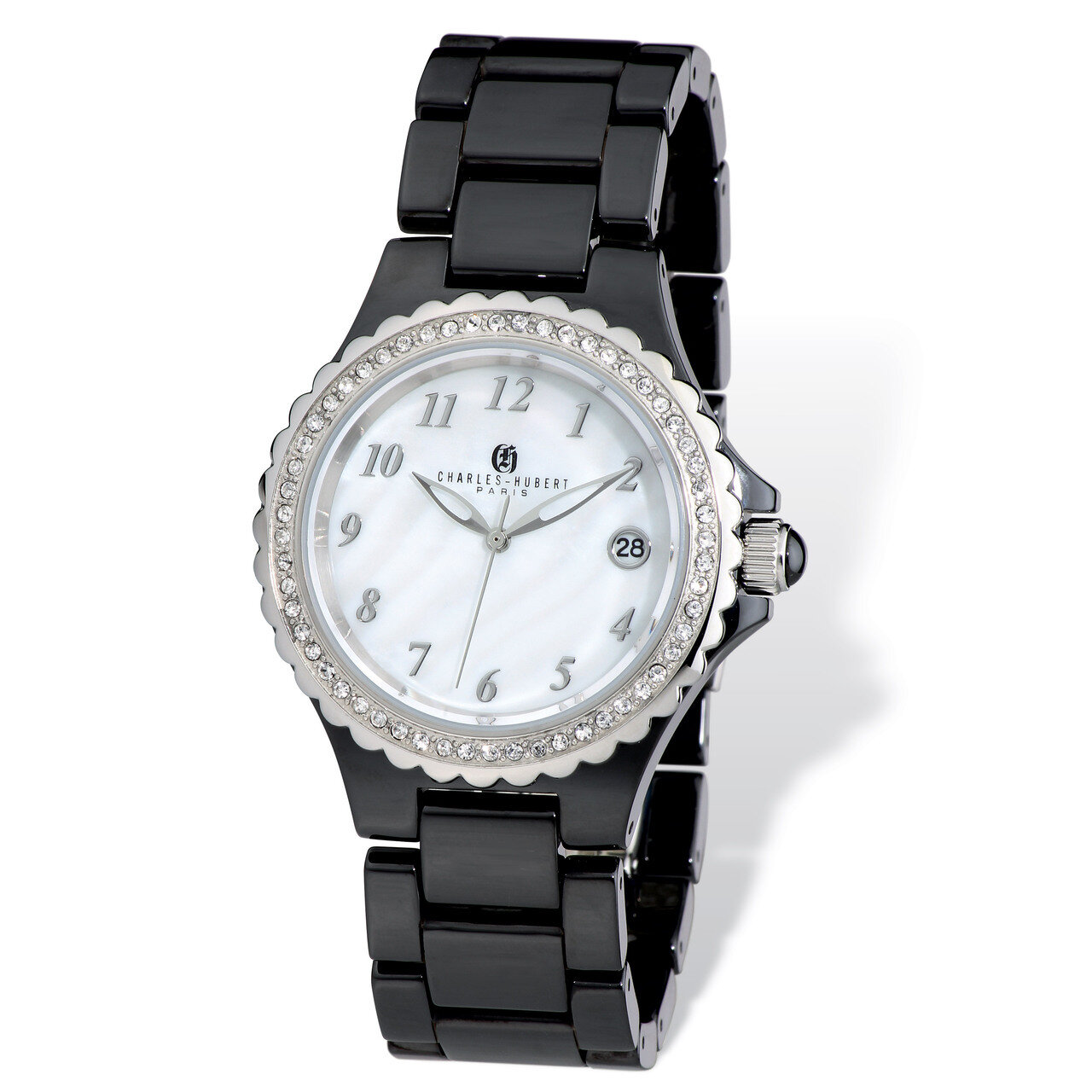 Charles Hubert Black Ceramic 38mm Watch Ladies XWA4815, MPN: XWA4815, 848870007152