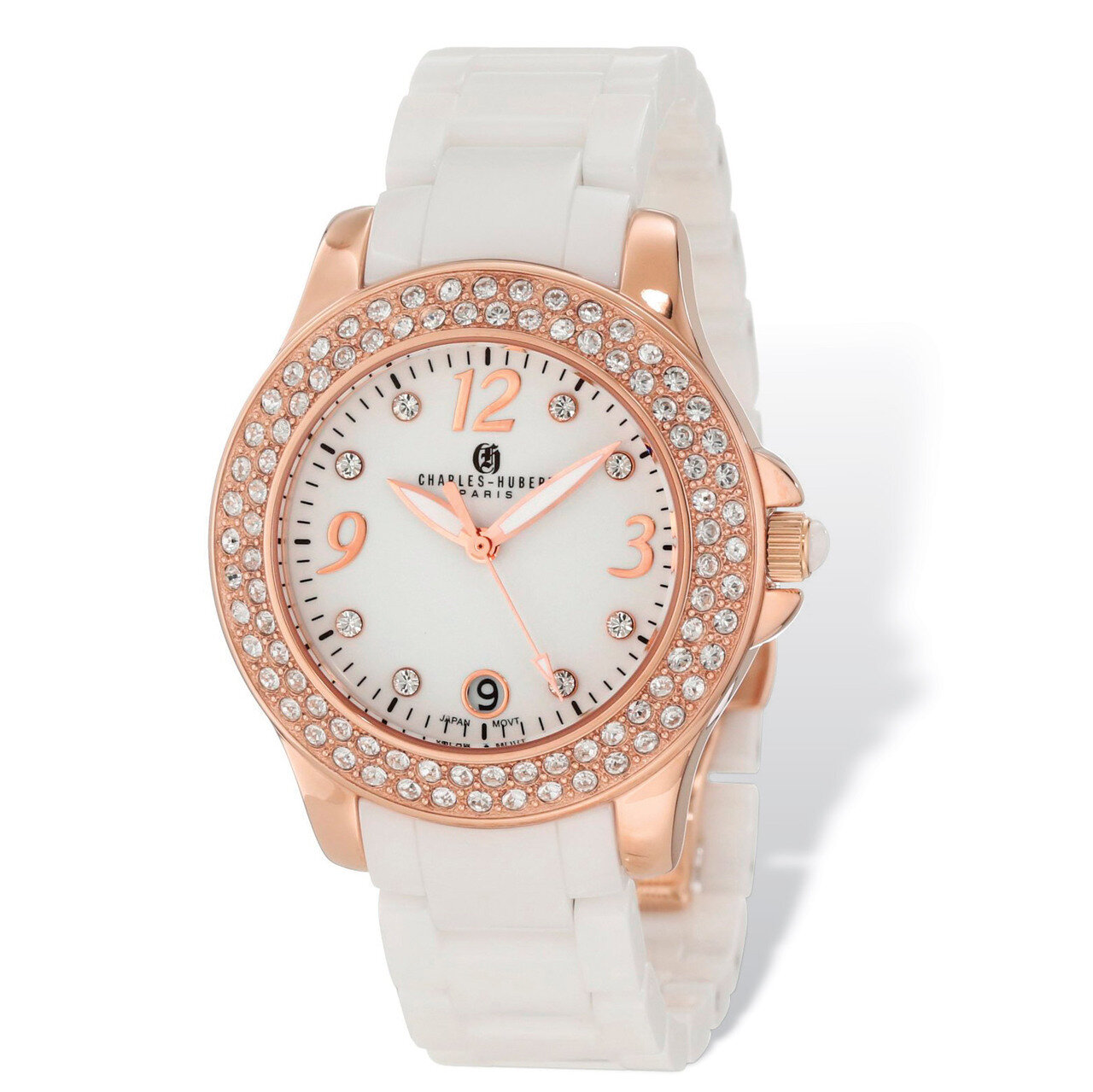 Charles Hubert White Ceramic 40mm Watch Ladies XWA4820, MPN: XWA4820, 848870000023