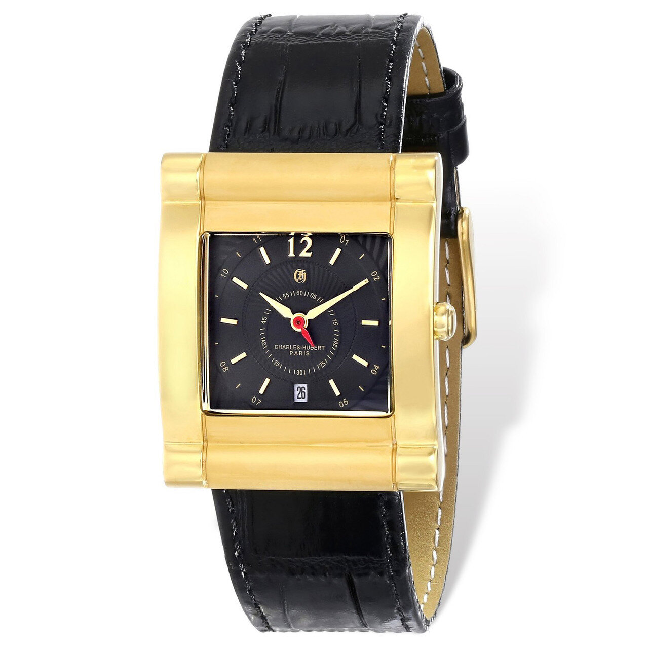 Charles Hubert IP-plated Stainless Leather Band 29x35mm Watch Ladies XWA4836, MPN: XWA4836, 8488700…