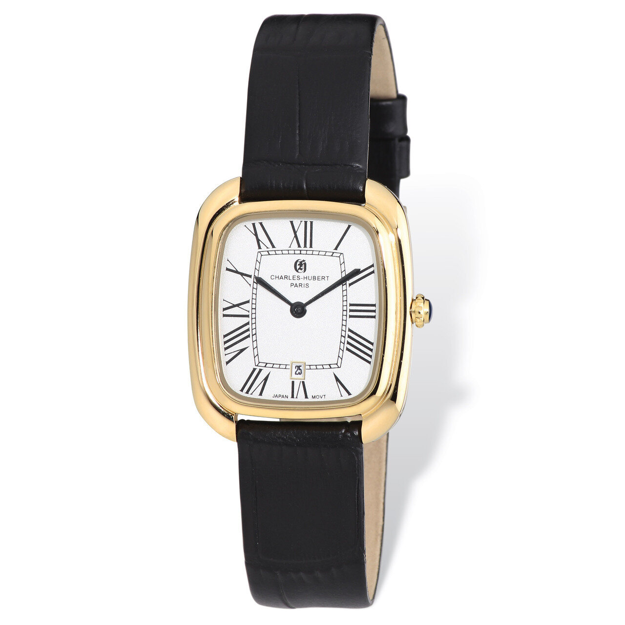 Charles Hubert IP-plated Square Face Leather Band Watch Ladies XWA4845, MPN: XWA4845, 848870007084