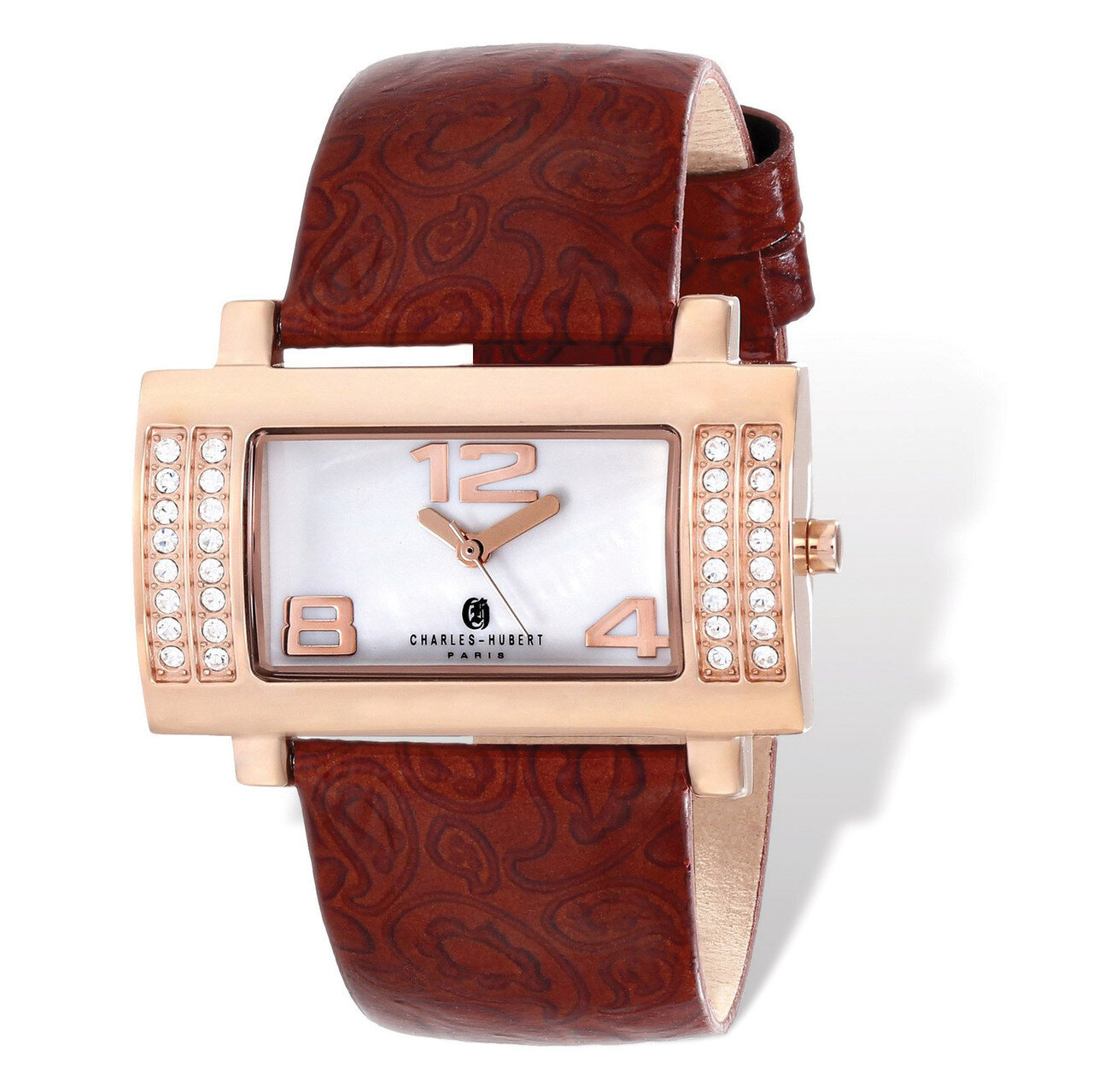 Charles Hubert Stainless Brown Leather 40x23mm Watch Ladies XWA4872, MPN: XWA4872, 848870006278