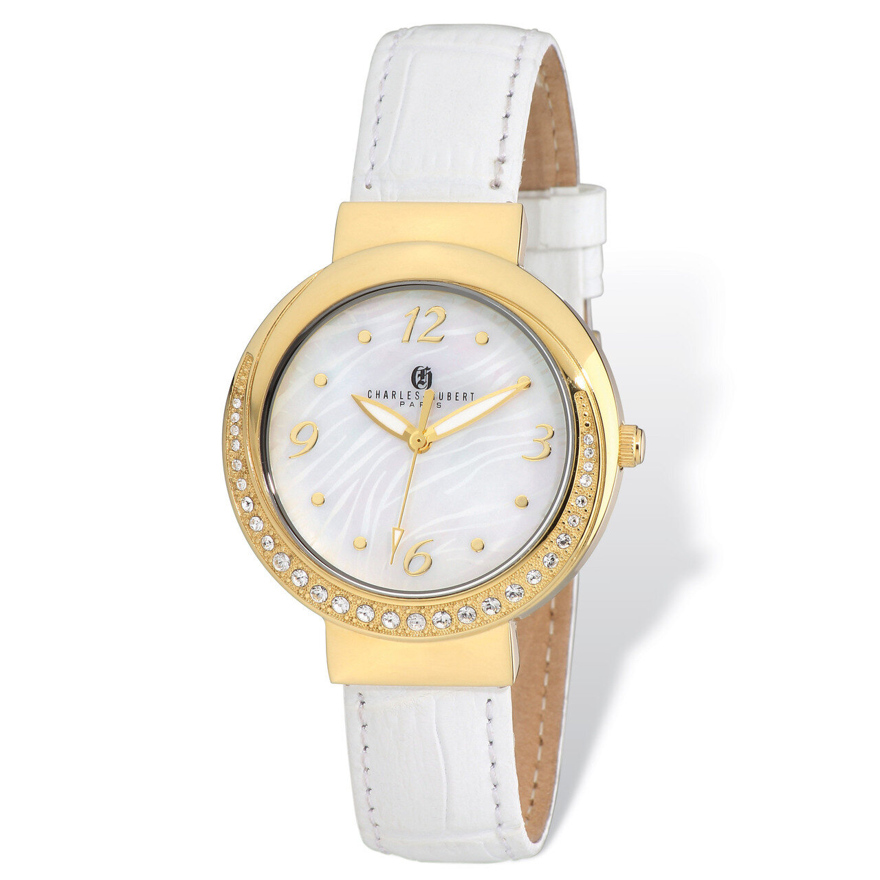 Charles Hubert IP-lated Stainless Steel Leather 38mm Watch Ladies XWA4922, MPN: XWA4922, 8488700073…