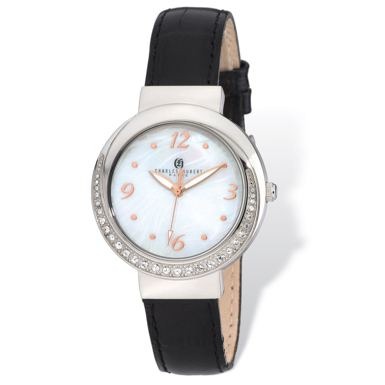 Charles Hubert Stainless Steel Leather Band 38mm Watch Ladies XWA4923, MPN: XWA4923, 848870007343