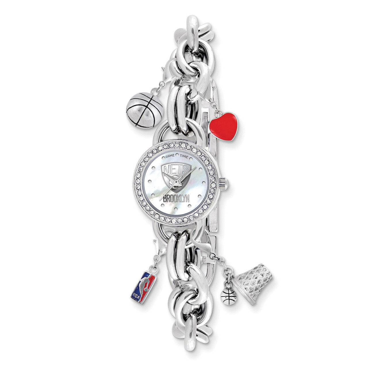 Brooklyn Nets Charm Watch Ladies XWL852