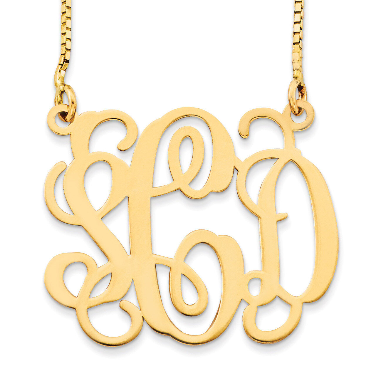 Monogram Plate 10k Yellow Gold Laser High Polished 10XNA528Y, MPN: 10XNA528Y, 191101220821
