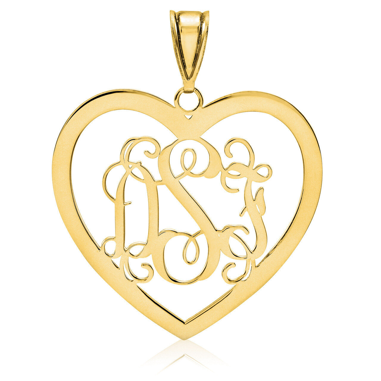 Monogram Pendant 14k Yellow Gold .013 Gauge XNA497Y, MPN: XNA497Y,