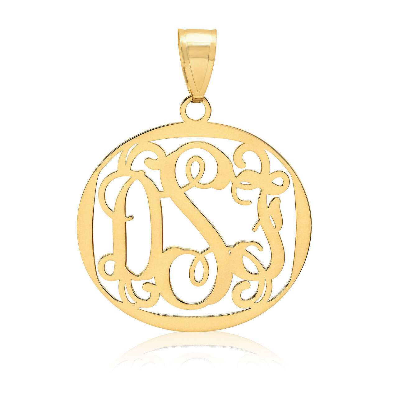 Monogram Pendant 14k Yellow Gold .013 Gauge XNA500Y, MPN: XNA500Y,