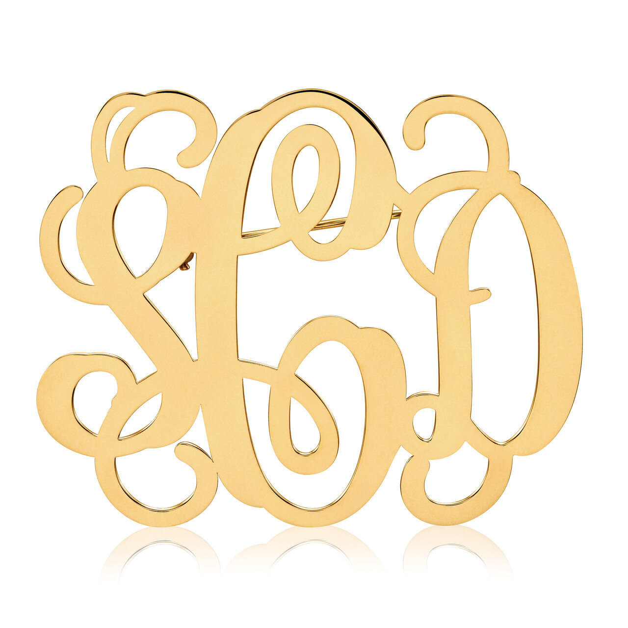 Monogram Pin Gold-plated Sterling Silver .018 Gauge XNA504GP, MPN: XNA504GP, 883957973678