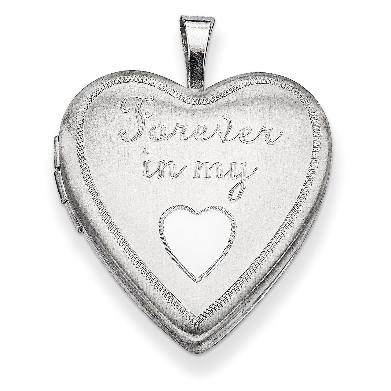 Forever In My Heart Locket Sterling Silver 20mm QLS315