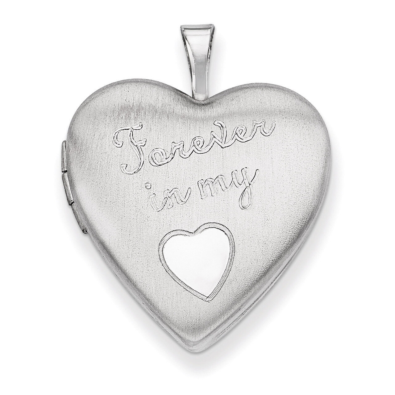 Forever in my Heart Locket Sterling Silver 20mm QLS421