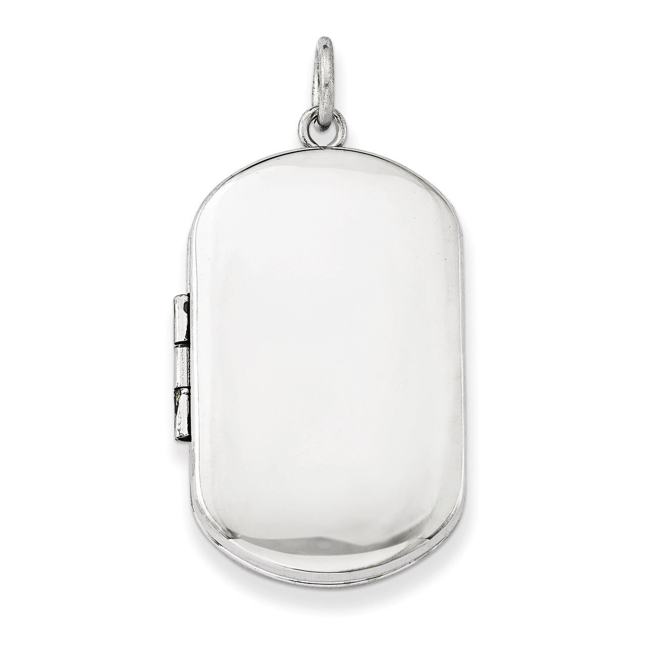 Polished Rectangular Locket Sterling Silver QLS573, MPN: QLS573, 883957145211