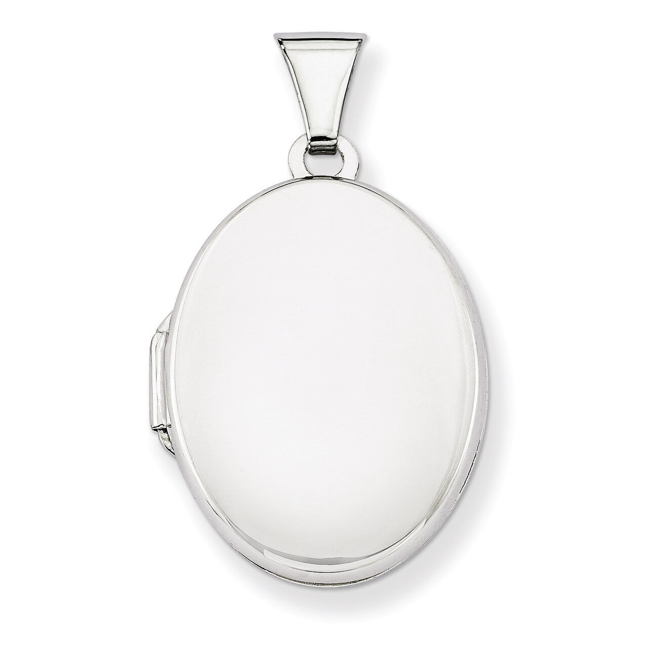 Polished 21mm 2-Picture Frame Oval Locket Sterling Silver QLS98, MPN: QLS98, 886774116761