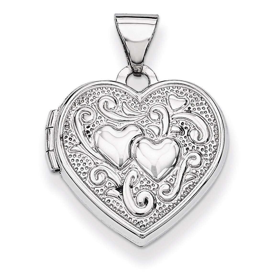 Heart Locket 14k White Gold XL184, MPN: XL184, 886774127538