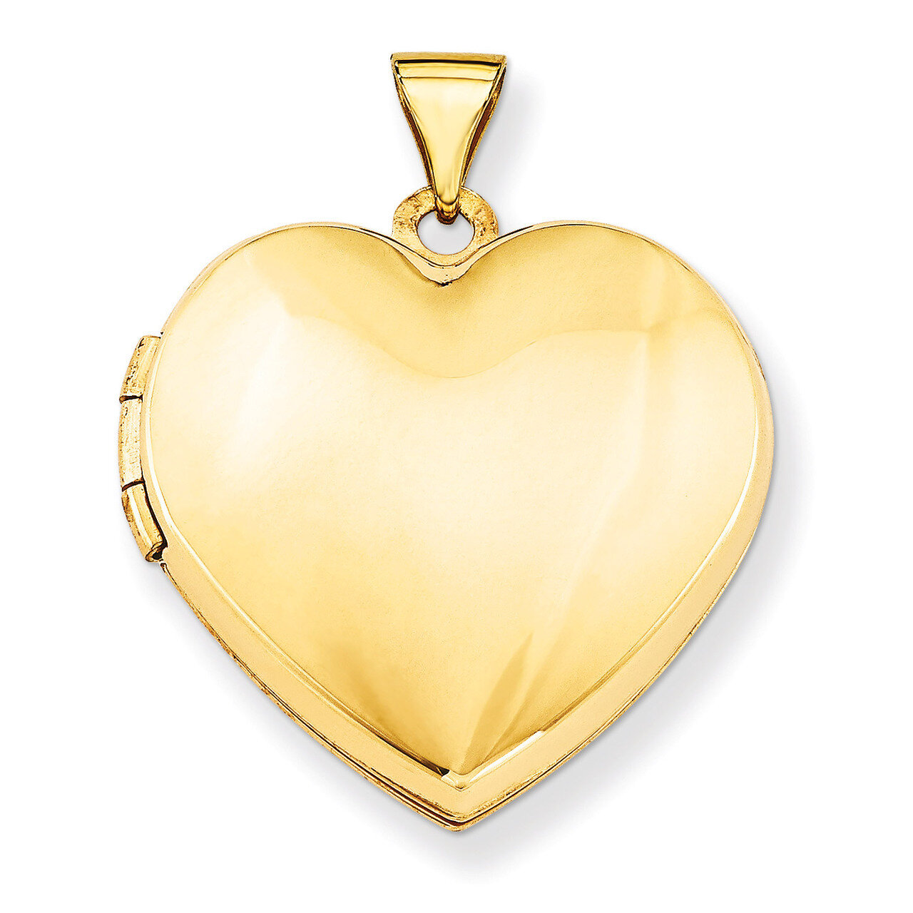 Plain Heart Family Locket 14k Yellow Gold XL227