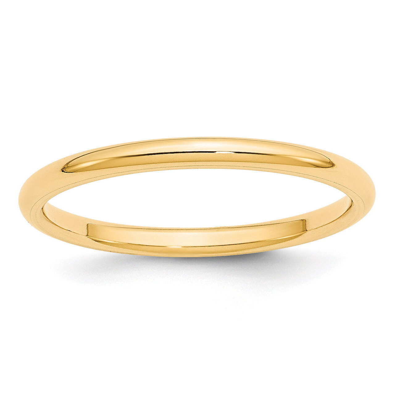 2mm Standard Comfort Fit Band 14k Yellow Gold Engravable CF020-10