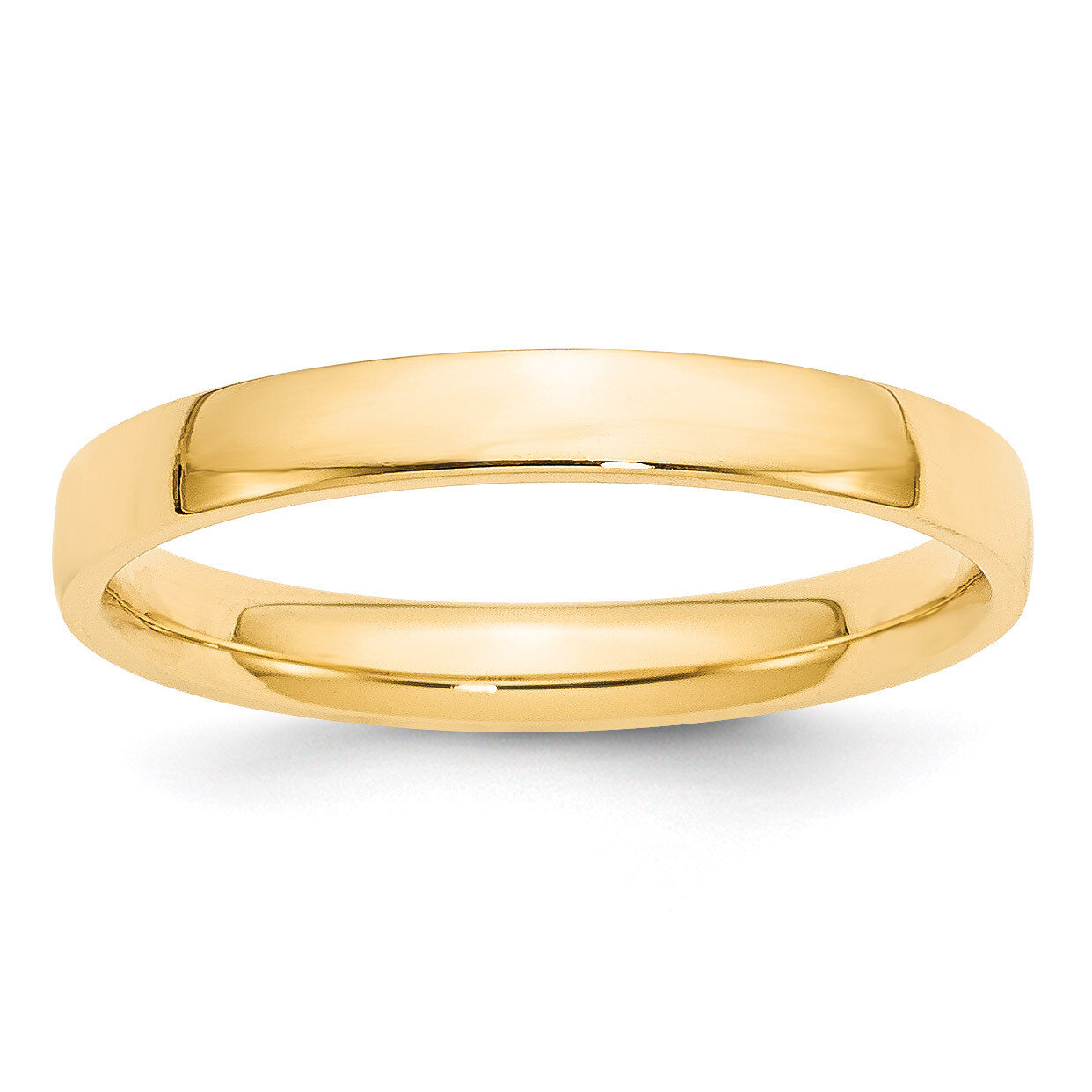 3mm Lightweight Comfort Fit Band 14k Yellow Gold Engravable CFL030-12