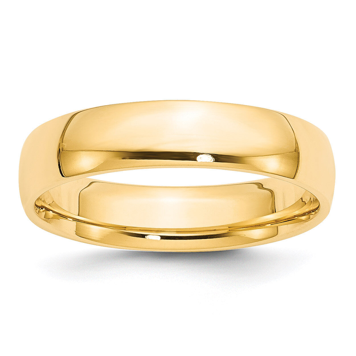 5mm Lightweight Comfort Fit Band 14k Yellow Gold Engravable CFL050-10