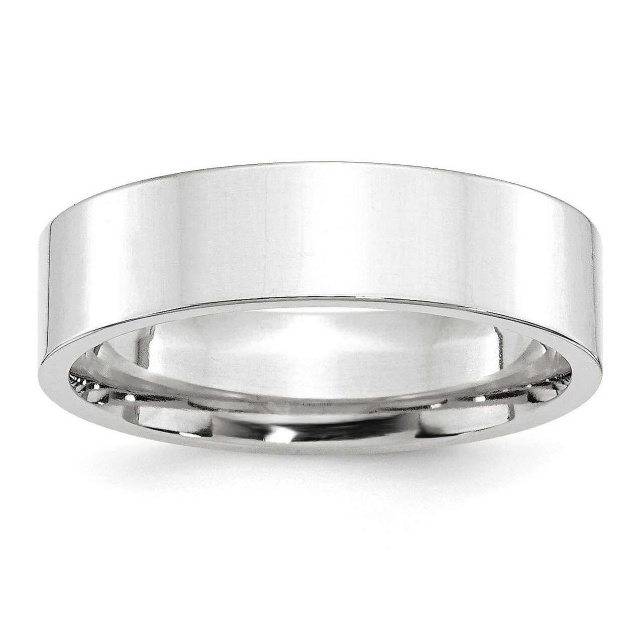 6mm Standard Flat Comfort Fit Band 14k White Gold Engravable WFLC060-10, MPN: WFLC060-10, 886774506…