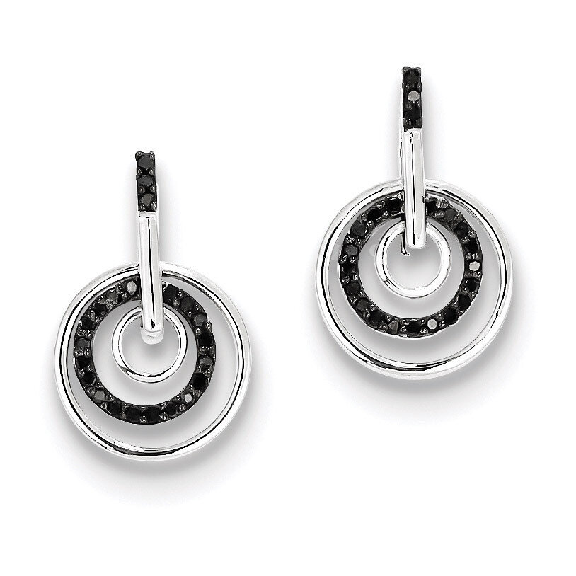 Diamond Earrings Sterling Silver QE10855, MPN: QE10855, 883957026251
