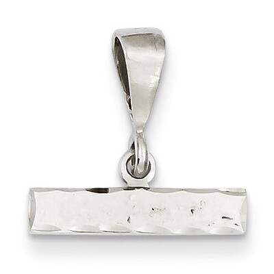 Casted Large Diamond Cut Number Top Charm 14k White Gold WLGTOP, MPN: WLGTOP, 886774120584