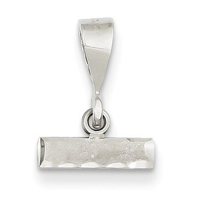 Casted Small Diamond Cut Number Top Charm 14k White Gold WSMTOP, MPN: WSMTOP, 886774121277
