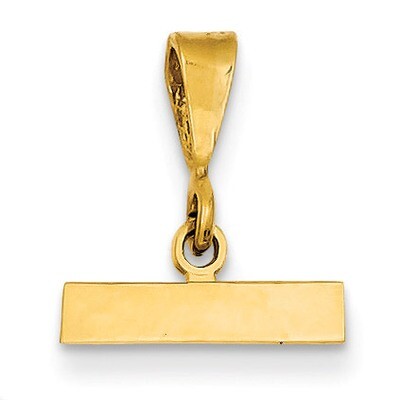 Casted Medium Polished Top Charm 14k Gold MPTOP, MPN: MPTOP, 191101180859