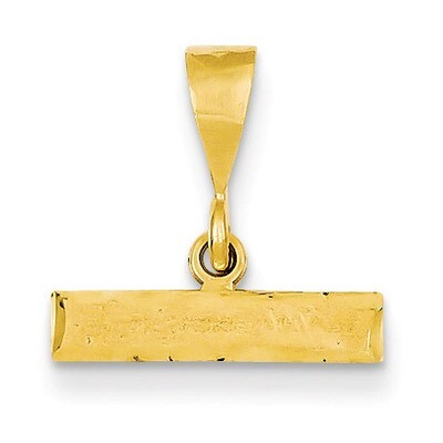 Casted Large Diamond Cut Top Charm 14k Gold LGTOP, MPN: LGTOP, 886774101828