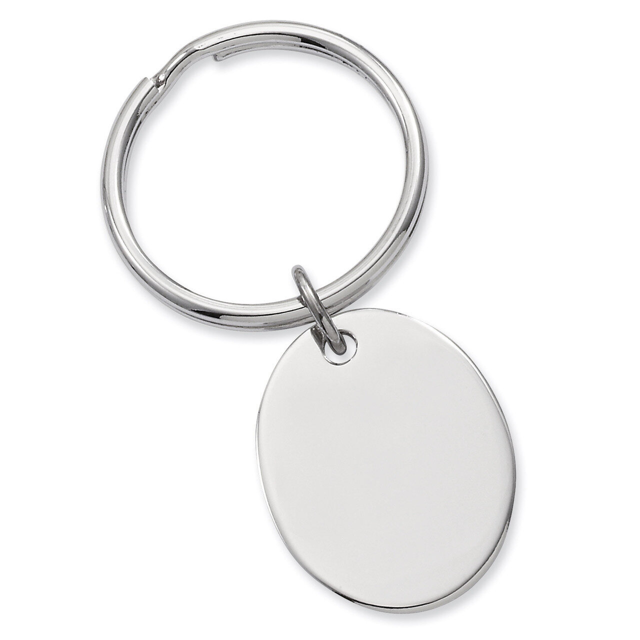 Kelly Waters Oval Key Ring Rhodium-plated Polished GL8690, MPN: GL8690, 191101076251