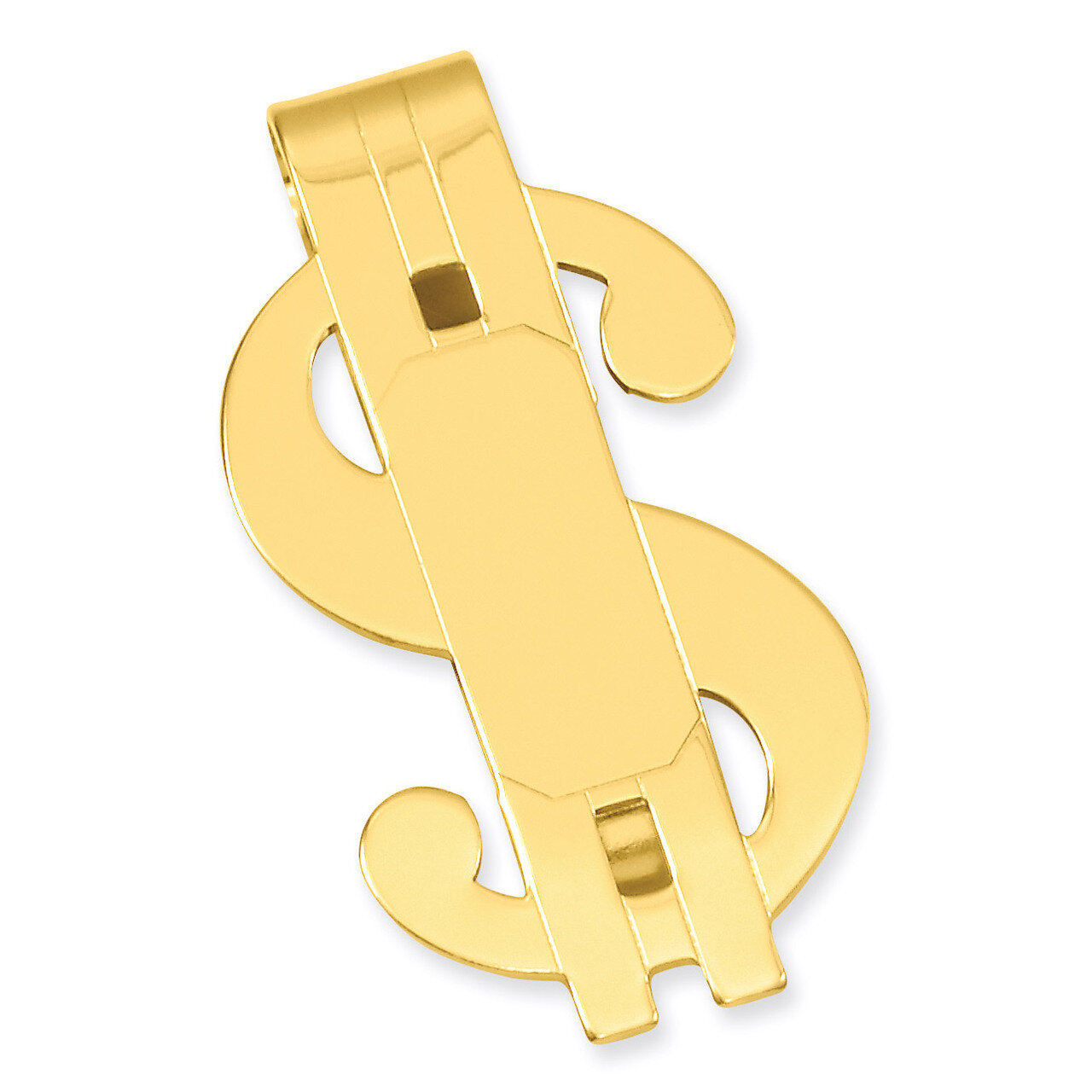 Kelly Waters Dollar Sign Money Clip Gold-plated Polished GL8735