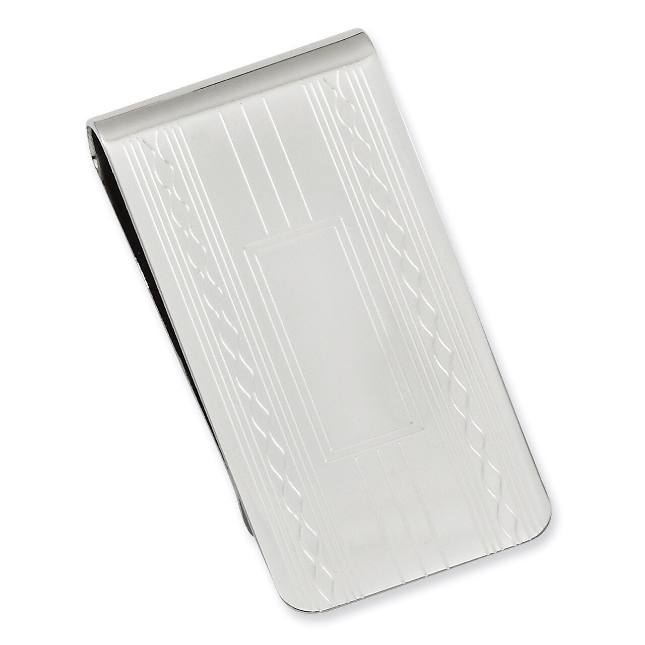 Kelly Waters Patterned Edge Money Clip Rhodium-plated GL8760, MPN: GL8760, 886774643878