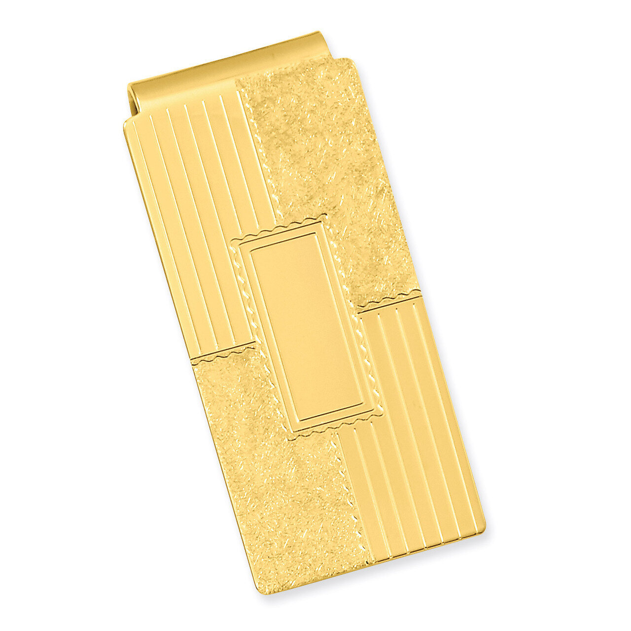 Kelly Waters Coat of Arms Hinged Money Clip Gold-plated GL8765