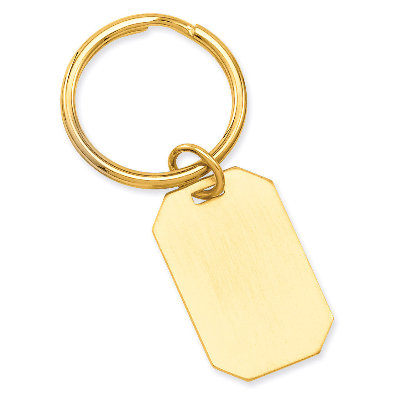Kelly Waters Rectangle Key Ring Gold-plated Satin GP3778