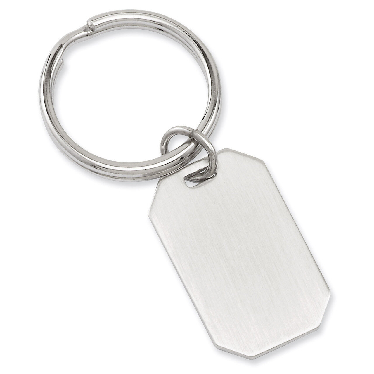 Kelly Waters Rectangle Key Ring Rhodium-plated Satin GP3785, MPN: GP3785, 191101076428