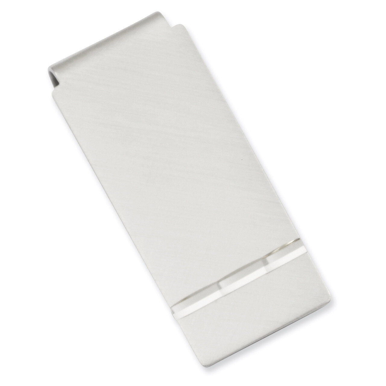 Kelly Waters Florentined Satin Hinged Money Clip Rhodium-plated GP3802, MPN: GP3802, 191101055348